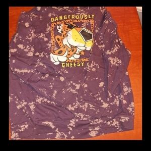 Purple Graphic Sweatshirt with Cheetos Design